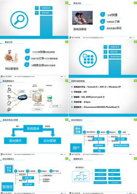 JSP在線銷售系統(tǒng)設(shè)計(jì)與開發(fā)研究答辯PPT模板